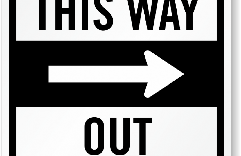 WAY OUT SIGN